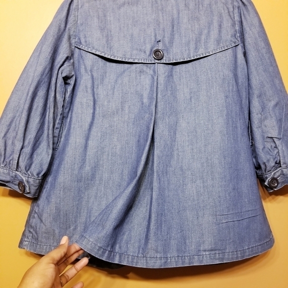 H&M | Women's Denim Peplum Style Jacket (US Size 8) - Picture 6 of 10